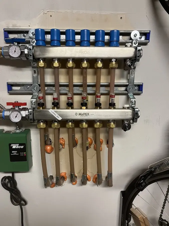 Plumber performing Leak Detection at a residential property in Bryant